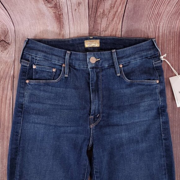 NWT Mother Womens Size 28 The Looker Ankle Fray Girl Crush Denim Jeans $210 - Picture 3 of 16
